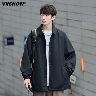 viishow日系cityboy工装外套，男春秋款美式高级感男装小众设计夹克