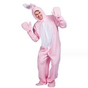 粉色兔子扮演服舞台道具服装成人男女卡通连体衣动物睡衣情侣演出