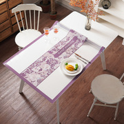 透明软玻璃桌垫印花pvc餐桌布现代简约茶几垫免洗防油防水桌面垫