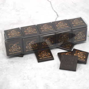 godiva歌帝梵85%黑巧克力排块散装50片比利时进口大板，烘焙零食品