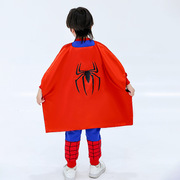 万圣节超级英雄蜘蛛侠斗篷，盾牌cosplay服男童，长袖春秋装卡通套装