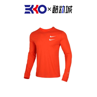 商品niketee双钩，圆领长袖t恤男款，橙色ck2260-891