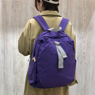 earthmade日本原厂杂志附录小众复古防水尼龙布配牛皮9袋双肩背包