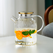 冷水壶玻璃水壶耐高温大容量家用储水壶凉白开水果汁壶泡茶壶套装