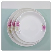 家用菜盘盘子套装深盘菜盘方盘组合创意餐具蒸鱼盘陶瓷饭盘汤碟子