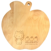 台湾进口Hello Kitty 苹果造型木质砧板