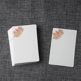 手写卡片纸创意清新卡片纸硬质可爱小卡片单词卡花型卡牛皮纸小卡