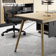 定制经理主管桌总裁老板桌简约流行办公桌椅组合实木办公家具