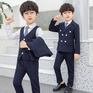 儿童西装外套男童2023韩版正装男花童礼服表演帅气英伦风套装