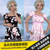 daz3dstudio女款夏季花边连衣裙，花裙服装服饰，模型游戏3d素材