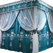双层蚊帐床帘一体式家用欧式带支架18m蚊账15米2公主风遮光床幔