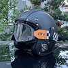orz摩托车哈雷复古头盔3c认证男女半盔电动巡航机车安全帽34个性