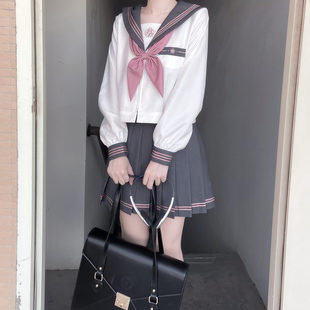 岁樱城南诗中意学院风套装jk制服甜美学生少女上衣短袖水手服