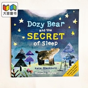 richardsmythedozybearandthesecretofsleep瞌睡，熊的冬眠秘诀亲子，哄睡绘本儿童图画书0-3岁英文原版