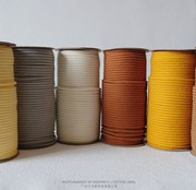 4mm纯棉包芯线儿童手工DIY材料用挂毯车挂编织材料包用彩色绳子