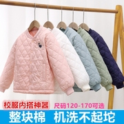 初中女生校服内搭衣服内胆神器小学生冬季羽绒棉衣保暖青少年儿童