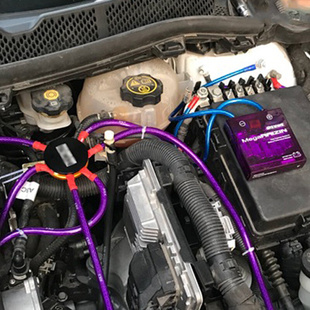 汽车发动机电子整流器，稳定器日本紫色雷神电压，改装稳压器加强地线
