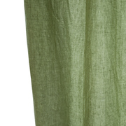 青绿色纯亚麻窗帘布料定制酒店，中式别墅简约现代阳台窗户装饰帘
