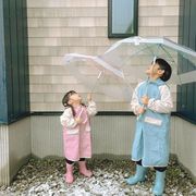 日本breeze2024春秋儿童装，上学反光条，安全书包位收纳防水雨衣
