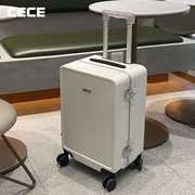 cece2021白色铝框行李箱20寸登机箱女24寸拉杆箱男旅行箱