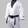 mooto3f道服男款，修身白色品势道服跆拳道教练，道服学生道服