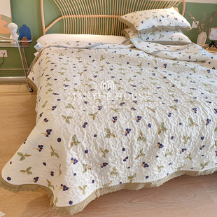 蔓越家 A类三件套 法式复古可机洗床盖午睡夏被多功能空调盖毯子