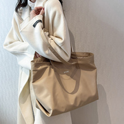 网红大包包女韩版简约通勤购物袋，2024包包高级感时尚单肩托特包潮