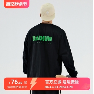 RADIUM AW日系cityboy潮牌韩版街头长袖T恤男休闲宽松印花TEE