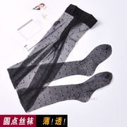 3双装sk超薄丝袜透明全隐形圆点t裆，无痕性感连裤纯欲丝滑波点丝袜