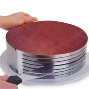 不锈钢8到12寸蛋糕分层器可调节慕斯圈，提拉米苏芝士蛋糕烘焙工具