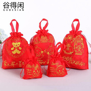 红鸡蛋装红蛋的小袋子满月手提用品吉祥寿宴酒席婚礼袋礼盒袋