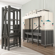 简易衣柜免安装折叠家用卧室布衣橱出租房小户型结实耐用钢管柜子
