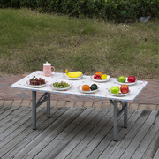 简易桌子折叠餐桌长方形家用折叠桌饭桌摆摊吃饭桌矮出租房小桌子