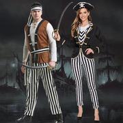 万圣节 海盗制服 情侣化妆舞会 成人加勒比海盗服 装舞台表演服