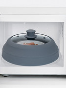 玻璃硅胶微波炉内加热盖容器耐高温防油溅盘保鲜罩饭菜专用皿盖子