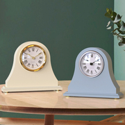 客厅美式简约实木钟表座钟静音现代卧室台钟欧式创意坐钟摆钟