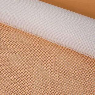 。钩针绣布垫子毛线秀段段绣地毯 手钩白色专用网格毛毯编织自制