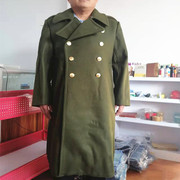 老式军绿色呢子大衣 老班长怀旧收藏防风防寒中长款羊毛呢子大衣