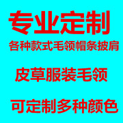 定制各种毛领真毛领子狐狸，毛貉子(毛貉子，)毛水貂毛兔毛毛领披肩袖口