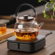 玻璃煮茶壶电陶炉煮茶器，泡茶烧水壶茶具，白茶家用全自动蒸汽煮茶炉