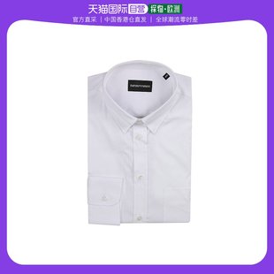 香港直邮EMPORIO ARMANI 男士白色衬衫 S1CA6T-S130C-100阿玛尼