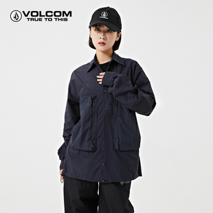 VOLCOM钻石品牌户外防晒衣夏防紫外线UPF50+轻薄透气长袖防晒衬衫