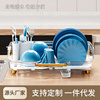 简约风厨房用品沥水碗架置物架柜台，桌面装碗碟筷子收纳架沥水碗架