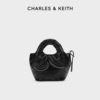 CHARLES&KEITH春季女包CK2-30151335柔软链条单肩斜挎水桶包女