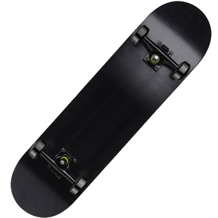 成人滑板专业纯黑全黑白色四轮高级滑板公路刷街动作双Z翘长板划
