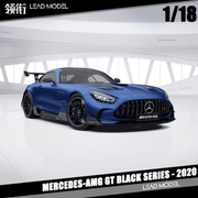 MERCEDES-AMG GT 哑光蓝 迷你切 MINICHAMPS 1/18奔驰车模型