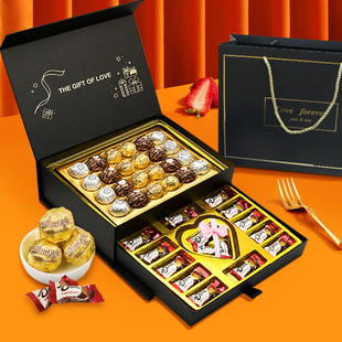 德芙巧克力礼盒装创意，520情人节生日礼物送女朋友，老婆唯美斯糖果