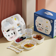 儿童餐具套装礼盒宝宝辅食碗可爱餐盘母婴用品幼儿园学生卡通