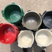 粪桶灰桶泥桶水泥桶白色牛津沙桶工地建筑装修泥浆桶橡皮塑料泥桶