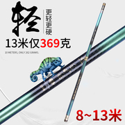 超细手竿碳素鱼竿，89101213米钓竿超轻传统钓鱼竿